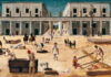 Piero di Cosimo, La costruzione di un edificio, 1490 circa - Tavola Sarasota (FL), The John and Mable Ringling Museum of Art