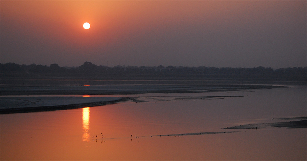 Tramonto sul Gange