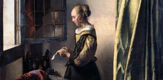Jan Vermeer, Donna che legge una lettera davanti alla finestra