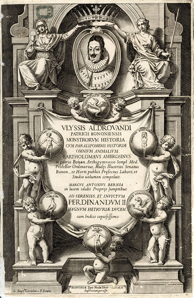 Monstrorum Historia, frontespizio originale