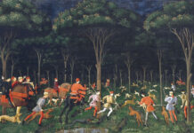 Paolo Uccello, Caccia notturna, particolare