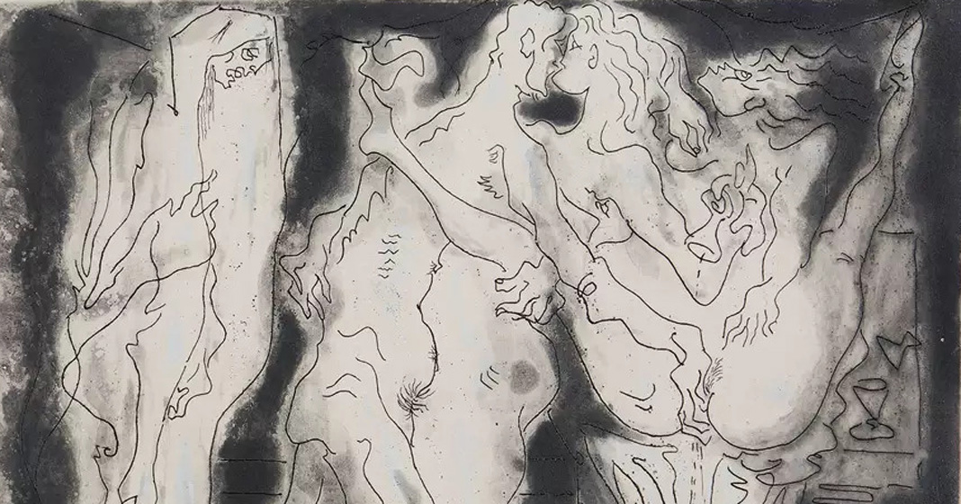 André Masson, Le Mort, planche 7, 1964