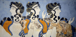 Le tre dame in blu