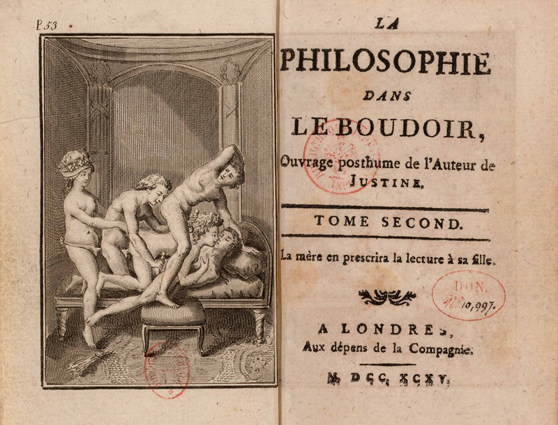 Marquis de Sade, La philosophie dans le boudoir