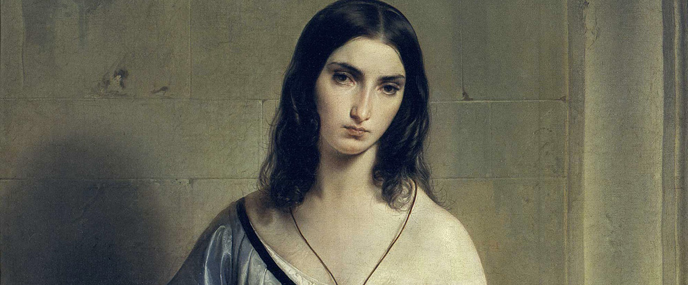 Francesco Hayez, Malinconia, 1841, olio su tela, Pinacoteca di Brera, Milano